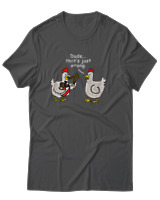 T-Shirt Unisex - Dude That's Just Wrong - Color Thumbnail Ανθρακί
