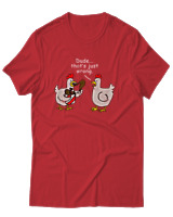 T-Shirt Unisex - Dude That's Just Wrong - Color Thumbnail Κόκκινο