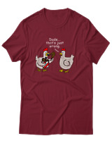 T-Shirt Unisex - Dude That's Just Wrong - Color Thumbnail Σκούρο Κόκκινο