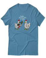 T-Shirt Unisex - Dude That's Just Wrong - Color Thumbnail Τιρκουάζ