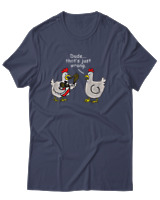 T-Shirt Unisex - Dude That's Just Wrong - Color Thumbnail Μπλε Γκρι
