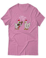 T-Shirt Unisex - Dude That's Just Wrong - Color Thumbnail Ροζ