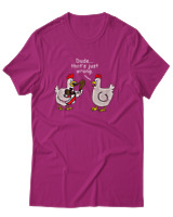 T-Shirt Unisex - Dude That's Just Wrong - Color Thumbnail Φουξια
