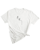 T-Shirt Woman Fashion Γυναικείο - Earrings - Color Thumbnail WHITE