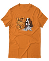 T-Shirt Αντρικό - Ears Down Sarcasm Up - Color Thumbnail Πορτοκαλί