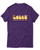 T-Shirt Αντρικό - Easter With My Chicks - Color Thumbnail Σκούρο Μωβ
