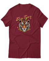T-Shirt Αντρικό - Easy Tiger - Color Thumbnail Σκούρο Κόκκινο