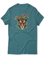 T-Shirt Αντρικό - Easy Tiger - Color Thumbnail Μπλε Πράσινο