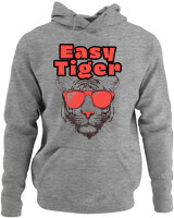 Φούτερ με κουκούλα - Easy Tiger - Color Thumbnail Γκρι Μελανζέ