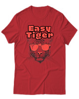 T-Shirt Αντρικό - Easy Tiger - Color Thumbnail Κόκκινο