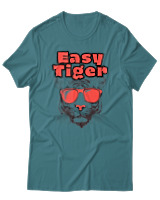T-Shirt Αντρικό - Easy Tiger - Color Thumbnail Μπλε Πράσινο