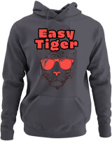 Φούτερ με κουκούλα - Easy Tiger - Color Thumbnail Ανθρακί