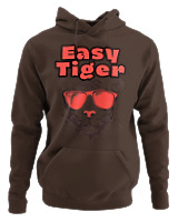 Φούτερ με κουκούλα - Easy Tiger - Color Thumbnail Καφέ