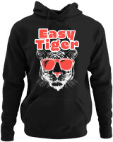 Φούτερ με κουκούλα - Easy Tiger - Color Thumbnail Μαύρο