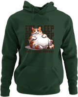 Φούτερ με κουκούλα - Eat Again Repeat Cat - Color Thumbnail Κυπαρισσί