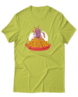 T-Shirt Αντρικό - Eat My Fries - Color Thumbnail Λαχανί