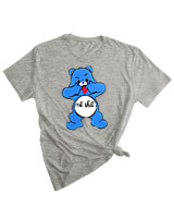 T-Shirt Woman Fashion Γυναικείο - Eat Shit  - Color Thumbnail GREY MELANZE