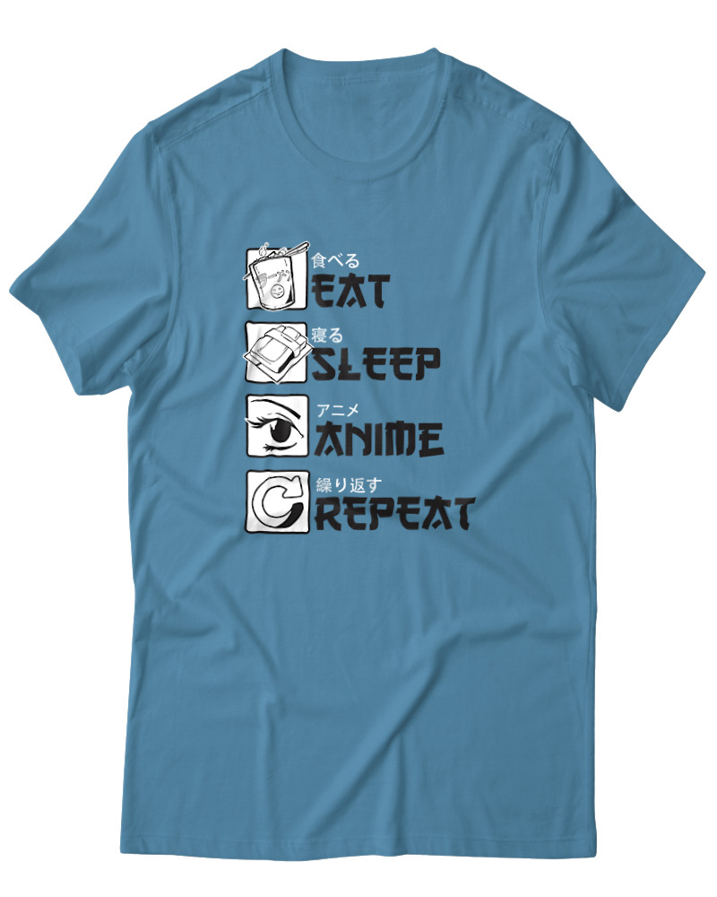 Eat Sleep Anime Repeat - Image 0