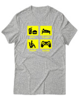 T-Shirt Αντρικό - Eat Sleep Game Repeat - Color Thumbnail Γκρι Μελανζέ