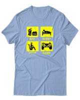 T-Shirt  Γυναικείο - Eat Sleep Game Repeat - Color Thumbnail Γαλάζιο