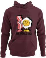 Φούτερ με κουκούλα - Egg And Bacon - Color Thumbnail Marron