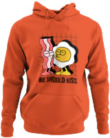 Φούτερ με κουκούλα - Egg And Bacon - Color Thumbnail Orange