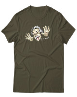 T-Shirt Αντρικό - Einstein - Color Thumbnail Χακί