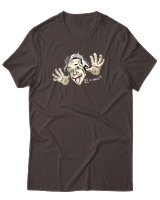 T-Shirt Αντρικό - Einstein - Color Thumbnail Καφέ