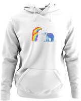 Φούτερ με κουκούλα - Elephant Rainbow - Color Thumbnail ΄Ασπρο