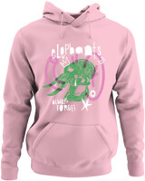 Φούτερ με κουκούλα - Elephants Always Forget - Color Thumbnail Pink