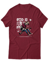 T-Shirt Αντρικό - Emo Is Just A Phase - Color Thumbnail Σκούρο Κόκκινο