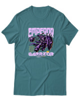 T-Shirt  Γυναικείο - Emperor Warrior - Color Thumbnail Μπλέ Πράσινο
