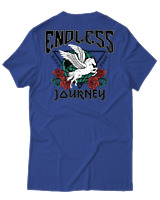 T-Shirt Αντρικό - Endless Journey - Color Thumbnail Μπλε Ρουά