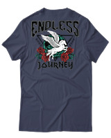 T-Shirt Αντρικό - Endless Journey - Color Thumbnail Μπλε Γκρι
