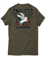 T-Shirt Αντρικό - Endless Journey - Color Thumbnail Χακί