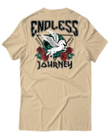 T-Shirt Αντρικό - Endless Journey - Color Thumbnail Μπεζ