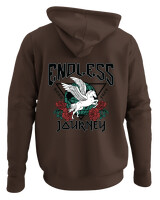 Φούτερ με κουκούλα - Endless Journey - Color Thumbnail Καφέ