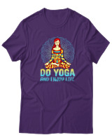 T-Shirt  Γυναικείο - Enjoy Life - Color Thumbnail Μώβ