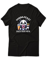 T-Shirt Αντρικό - Enjoy Your Meal - Color Thumbnail Μαύρο
