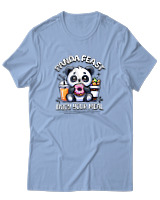 T-Shirt Αντρικό - Enjoy Your Meal - Color Thumbnail Γαλάζιο