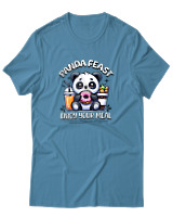 T-Shirt Αντρικό - Enjoy Your Meal - Color Thumbnail Τιρκουάζ