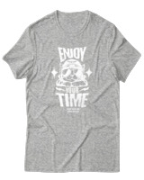 T-Shirt Αντρικό - Enjoy Your Time - Color Thumbnail Γκρι Μελανζέ