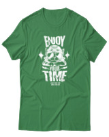 T-Shirt Αντρικό - Enjoy Your Time - Color Thumbnail Πράσινο