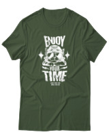T-Shirt Αντρικό - Enjoy Your Time - Color Thumbnail Κυπαρισσί