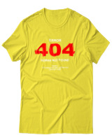 T-Shirt Αντρικό - Error - Color Thumbnail Κίτρινο