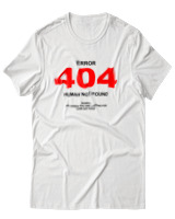 T-Shirt Αντρικό - Error - Color Thumbnail Άσπρο