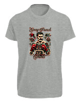 T-Shirt Fit Αντρικό - Every Punch Counts - Color Thumbnail Γκρι Μελανζέ