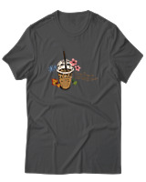T-Shirt Αντρικό - Every Season Is Iced Coffee - Color Thumbnail Ανθρακί