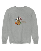 Φούτερ χωρίς κουκούλα Γυναικείο - Every Season Is Iced Coffee - Color Thumbnail Γκρι Μελανζέ