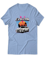 T-Shirt Αντρικό - Evolution - Color Thumbnail Γαλάζιο